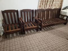 5 Seater wooden sofa set