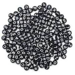 Alphabet beads 200 piece packing for braclet