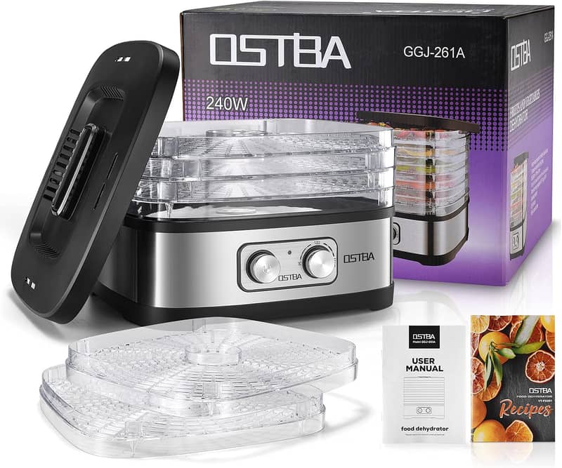 OSTBA Food Dehydrator 240W with 5 BPA-Free Trays – Imported from UK 8