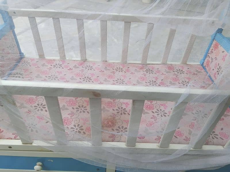 Imported Baby Wooden swing Cot 0