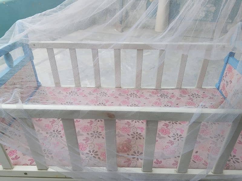 Imported Baby Wooden swing Cot 1