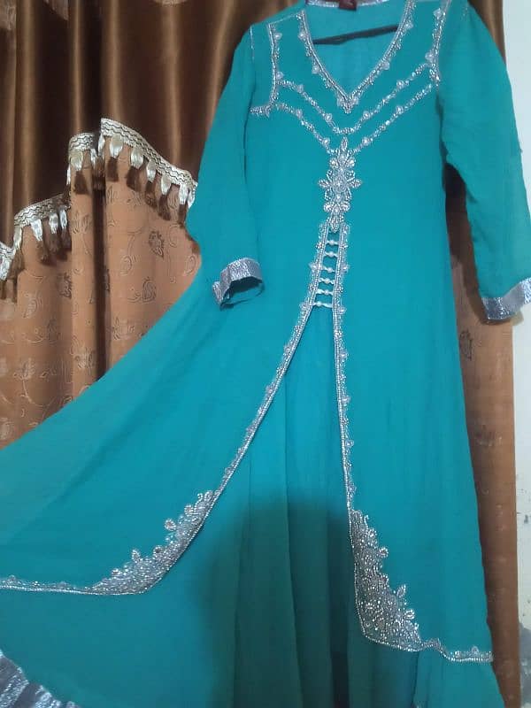 Aqua color fancy maxi (3piece) 1