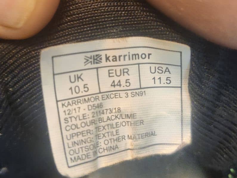 Karrimor Running Shoes — Black Premium+ 6