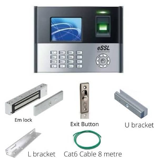 Fingerprint Access Control Door lock electric magnetic security Sytem 0