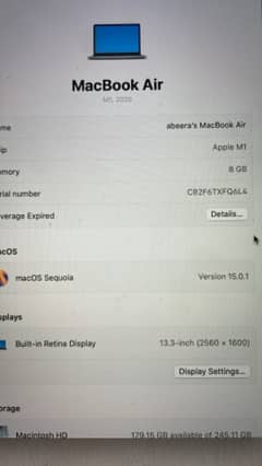 MACBOOK AIR M1