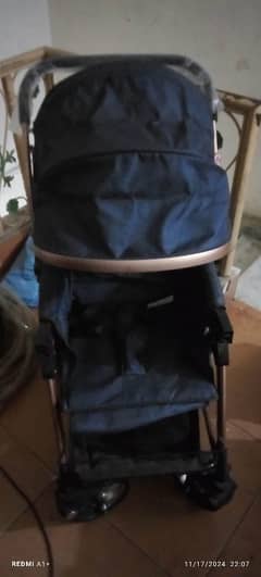 baby pram and high chair