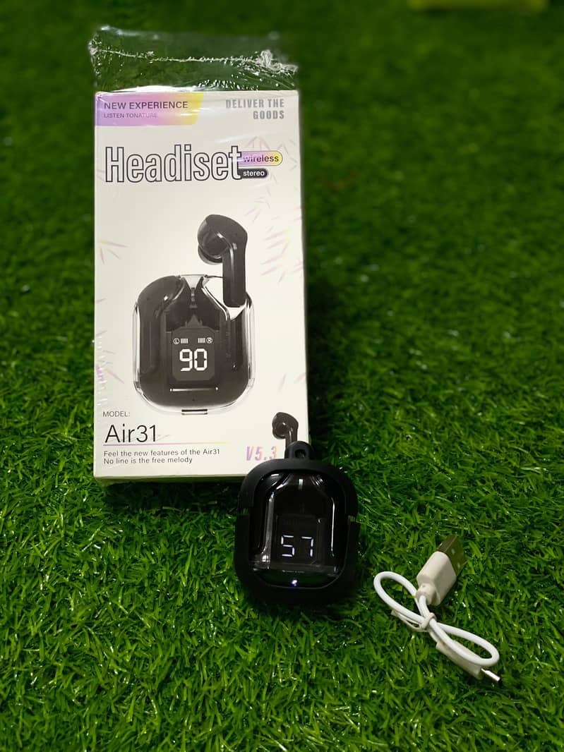 Air 31 Wireless Bluetooth Earbud Airpods LED Display 1