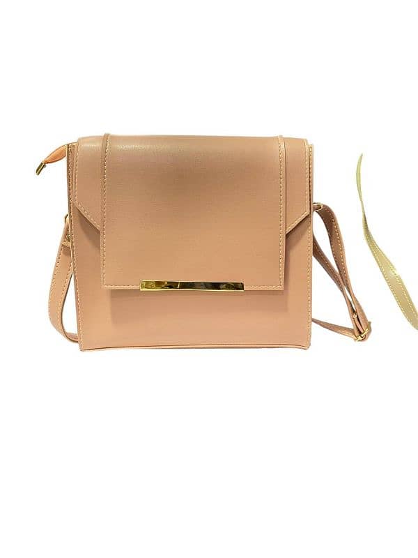 stylish women pink pu leather cross body bag perfect for any occasion 1