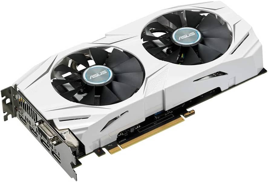 ASUS NVIDIA GeForce GTX 1070 8 GB Dual OC VR Ready White Graphics Card 1