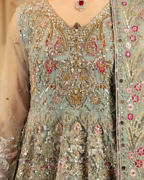 Bridal Maxi 3 piece in Medium size for Walima/ wedding dress 1