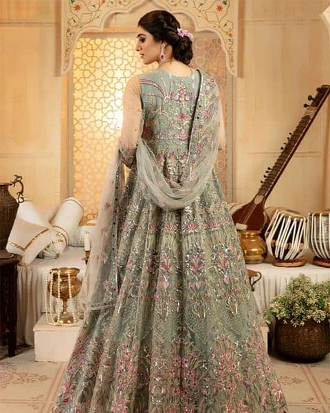 Bridal Maxi 3 piece in Medium size for Walima/ wedding dress 5