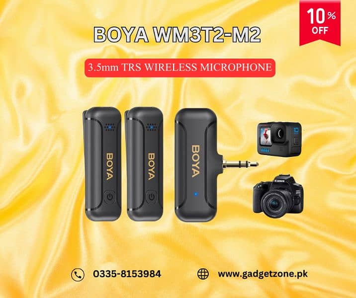 Boya wireless microphone for cameras 1