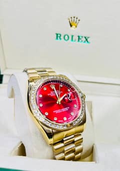 "Stunning Gold Rolex Diamond Bezel Watch for Sale!"