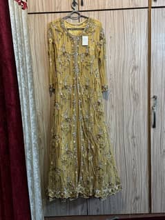 long maxi gown with full heavy hand work new