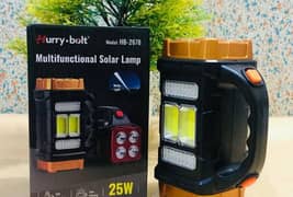 Solar Rechargeable Emergency Light - Portable and Versatile