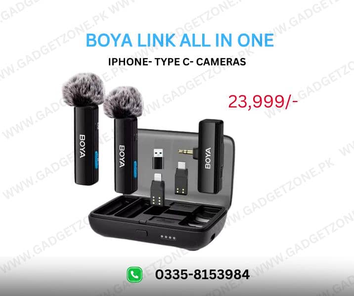 Boya Wireless Microphone For Smartphone and Camera 0