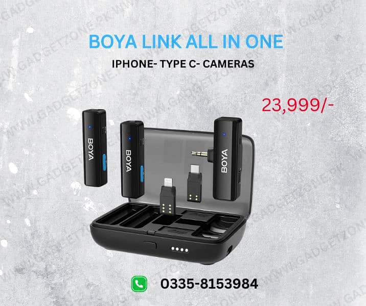 Boya Wireless Microphone For Smartphone and Camera 1