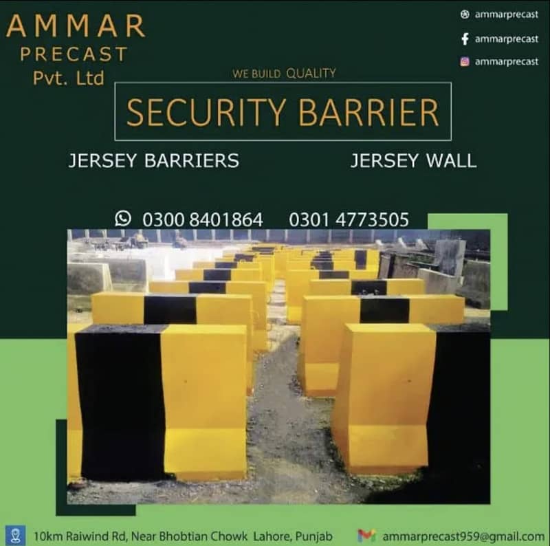 Security |Road Barrier |Jersey Barrier |Concrete Barriers | 0