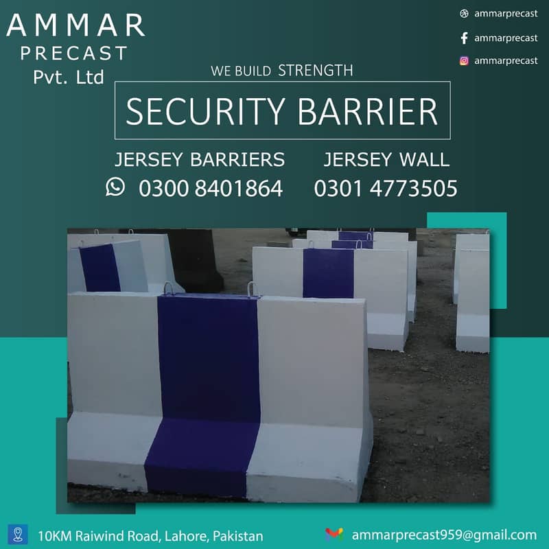 Security |Road Barrier |Jersey Barrier |Concrete Barriers | 1