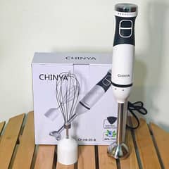 Chinya 2-in-1 Stainless Steel Hand Blender with Adjustable Speed