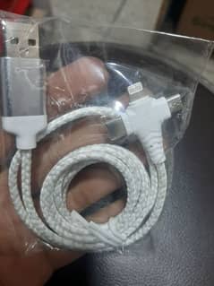 3 in 1 branded data cable fast charging