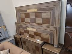 Double bed/King size bed/Dressing table/Bed set/Wooden bed/Furniture