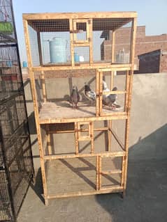 wooden cage 5k or birds cage 22k pation hy all ok 4 khany bi ban