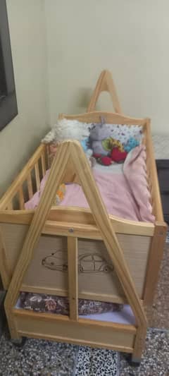 Baby cot with mattress just 3 months use only