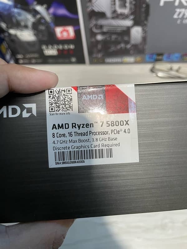 AMD RYZEN 7 5800x BRAND NEW 1