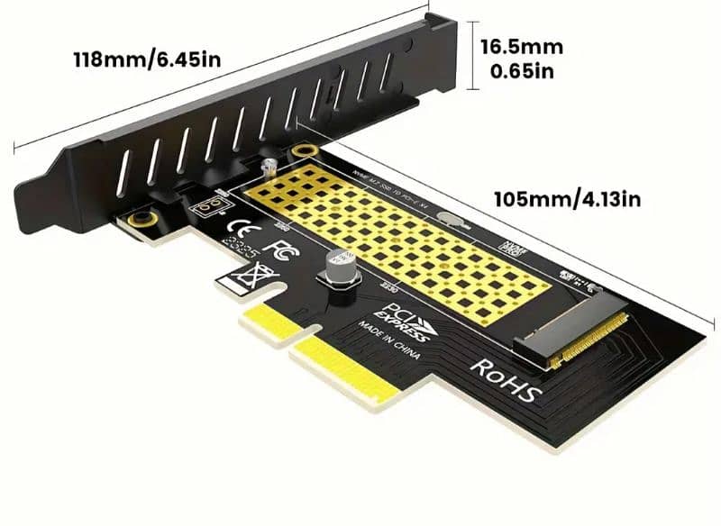 JEYI M. 2 NVMe to PCIe 4.0 x1,4x,x16 Adapter, 0