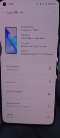 OnePlus 9 5g 12/256