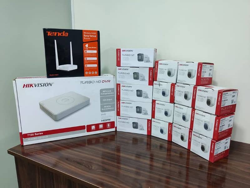 cctv | 4 Cameras Complete Package | Dvr | Security Camera | Hikvision 0