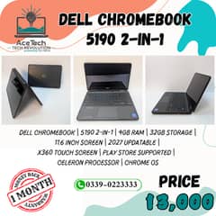 Dell Chromebook 5190 | 2-in-1| 4/32 | 11.6” | x360 Rotatable