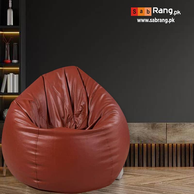 bean bag / leather bean bag / Leather bean bag /sofa cum bed bean bag 11