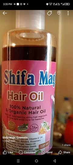 Shifa magic hair oil and soap for whiting