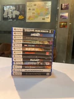 PlayStation 5 Used games spiderman, Elden ring, cricket 22, hitman