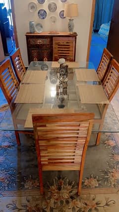 Dining table with 6 chairs