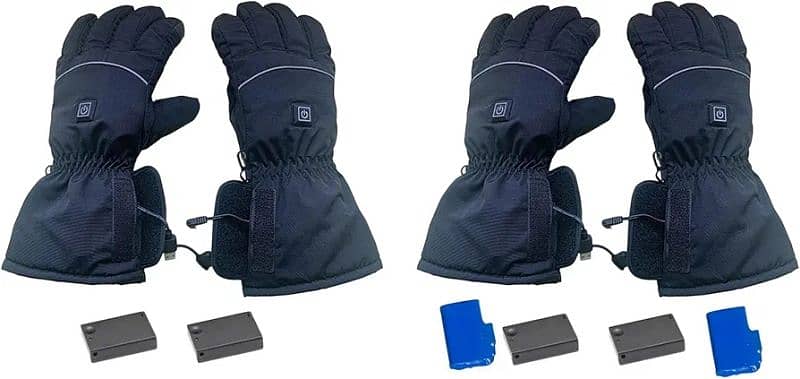 Bike Motorcycles Heated Gloves Hand Warmer battery usb rechargeable 5