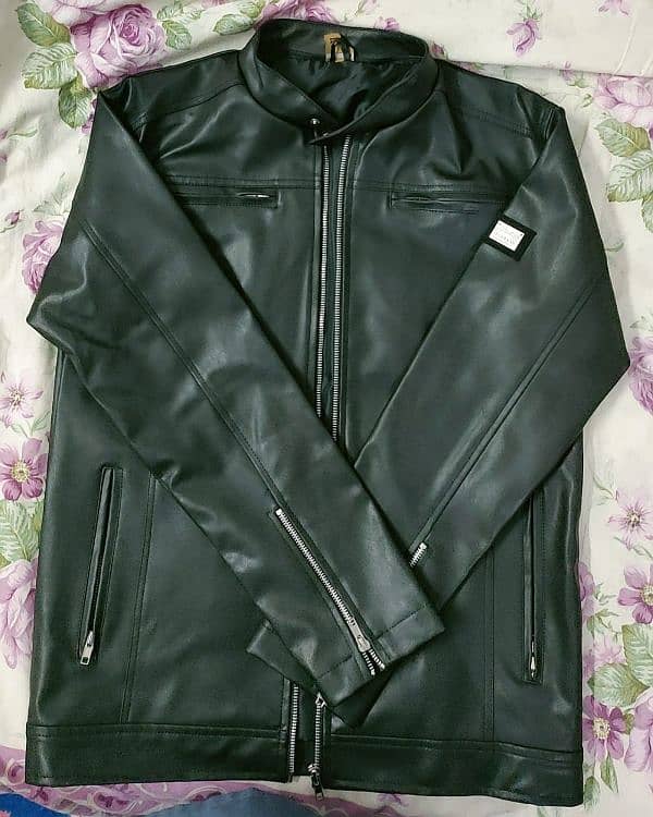 Branded Hard Leather Jacket 1