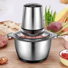 220V 200W 2L Household 4 Blades Electric Meat Grinder Small Stainless