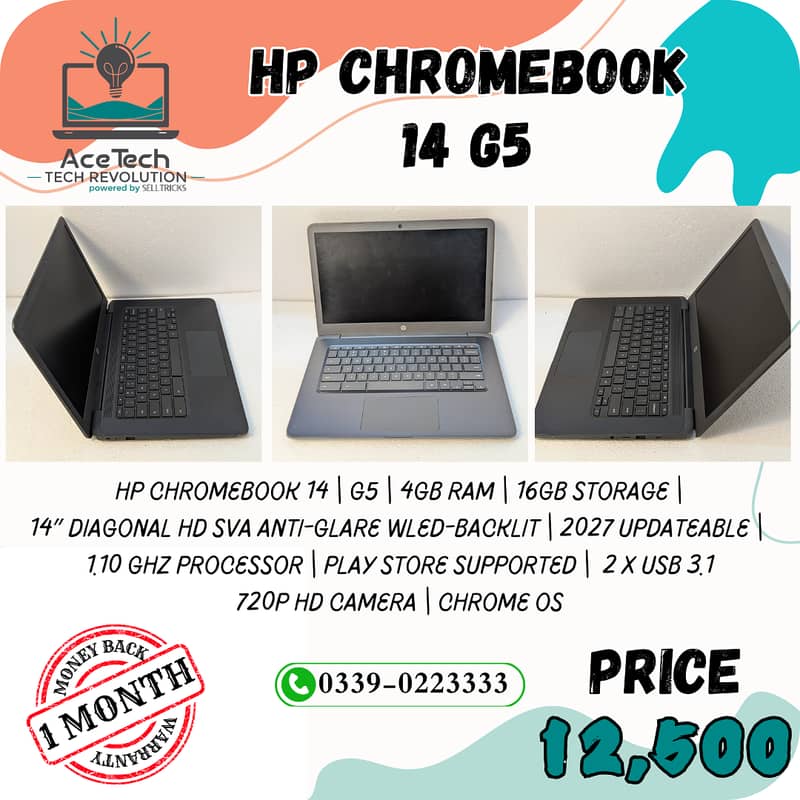 HP Chromebook 14 G5 | 16GB Storage | 4GB RAM | 14″ Display 0