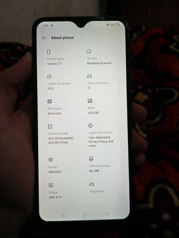 realme C21 4 ram 64 Gb (9/10) Condition 6