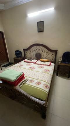 Three piece bed room set furniture