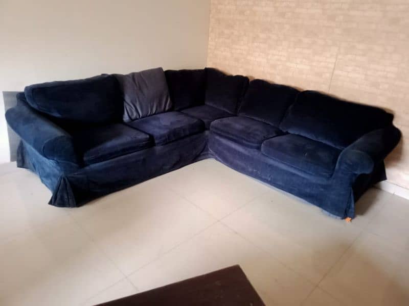 L SHAPED ORIGINAL IKEA SOFA 0