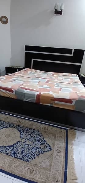 Black Wooden Bed 6