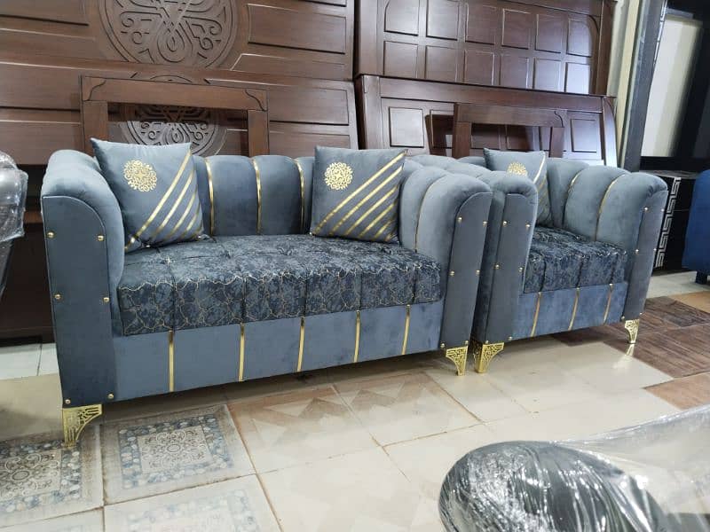 L shape corner sofa/ 3,2,1 sofa set / in velvet texture fabric stuff 11