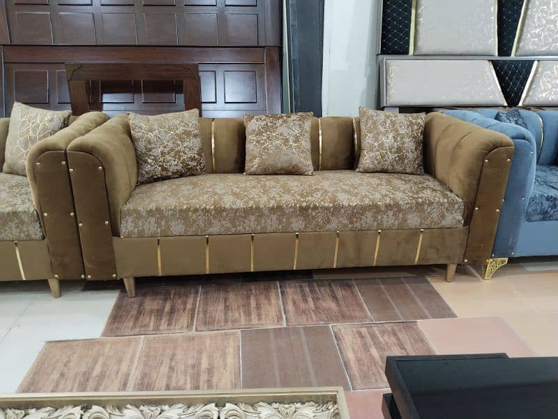 L shape corner sofa/ 3,2,1 sofa set / in velvet texture fabric stuff 16