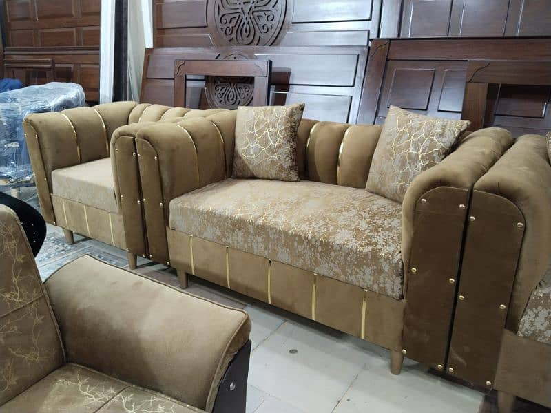 L shape corner sofa/ 3,2,1 sofa set / in velvet texture fabric stuff 17