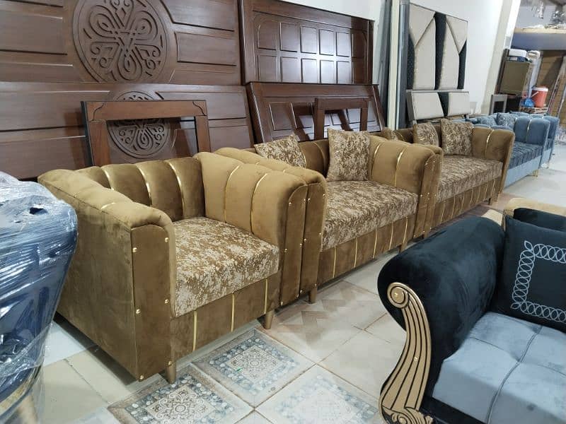 L shape corner sofa/ 3,2,1 sofa set / in velvet texture fabric stuff 18