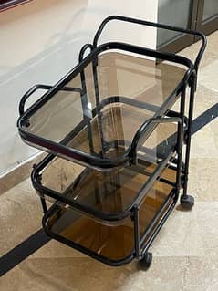 three tier tea trolley